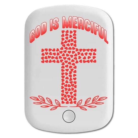 DistinctInk Magnetic Battery Pack, 5000 mAh Wireless Portable Charger with USB-C Cable, Compatible with MagSafe iPhone 14 / 13 / 12 Series - God Is Merciful