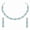 Aqua/Firozi, variant on Women's Indian Bollywood Stlye Wedding Silver Plated Jewelry Crystals American Diamonds Alloy Necklace Set with Earrings