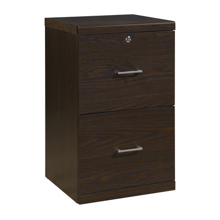 UPC: 0090234560852 | OSP Home Furnishings Alpine 2-Drawer Vertical File with Lockdowel™ Fastening System in Espresso Finish