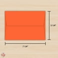 thumbnail image 5 of Dark Orange A7 Bright Color Envelopes - 5 1/4 x 7 1/4 Inches - Perfect for 5x7 Photos, DIY Arts and Crafts Cards - for Professional and Homemade Projects - Value Pack of 50 Envelopes, 5 of 5