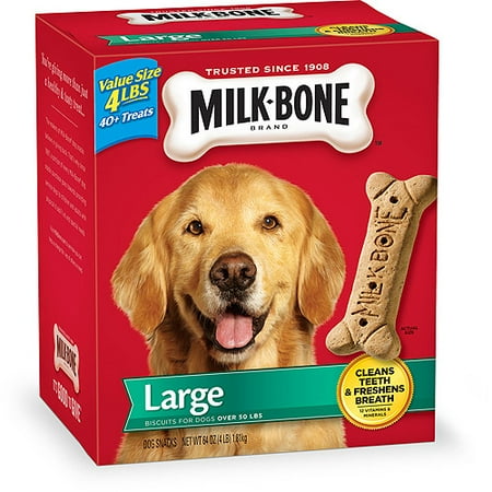 Milk-Bone Original Dog Biscuits - for Large-sized Dogs, 4-Pound