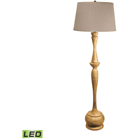 Acacia 1 Light (Floor Lamps 1 Light With Distressed Acacia Finish Wood Material Medium Base Bulb Type 65 inch 9.5)
