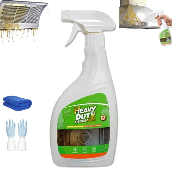 Heavy Duty Degreaser Spray, 2026 New Multi Purpose Kitchen Oil Cleaner Spray, All Purpose Kitchen Cleaning Degreaser Spray for Grease, Grime, And Stains