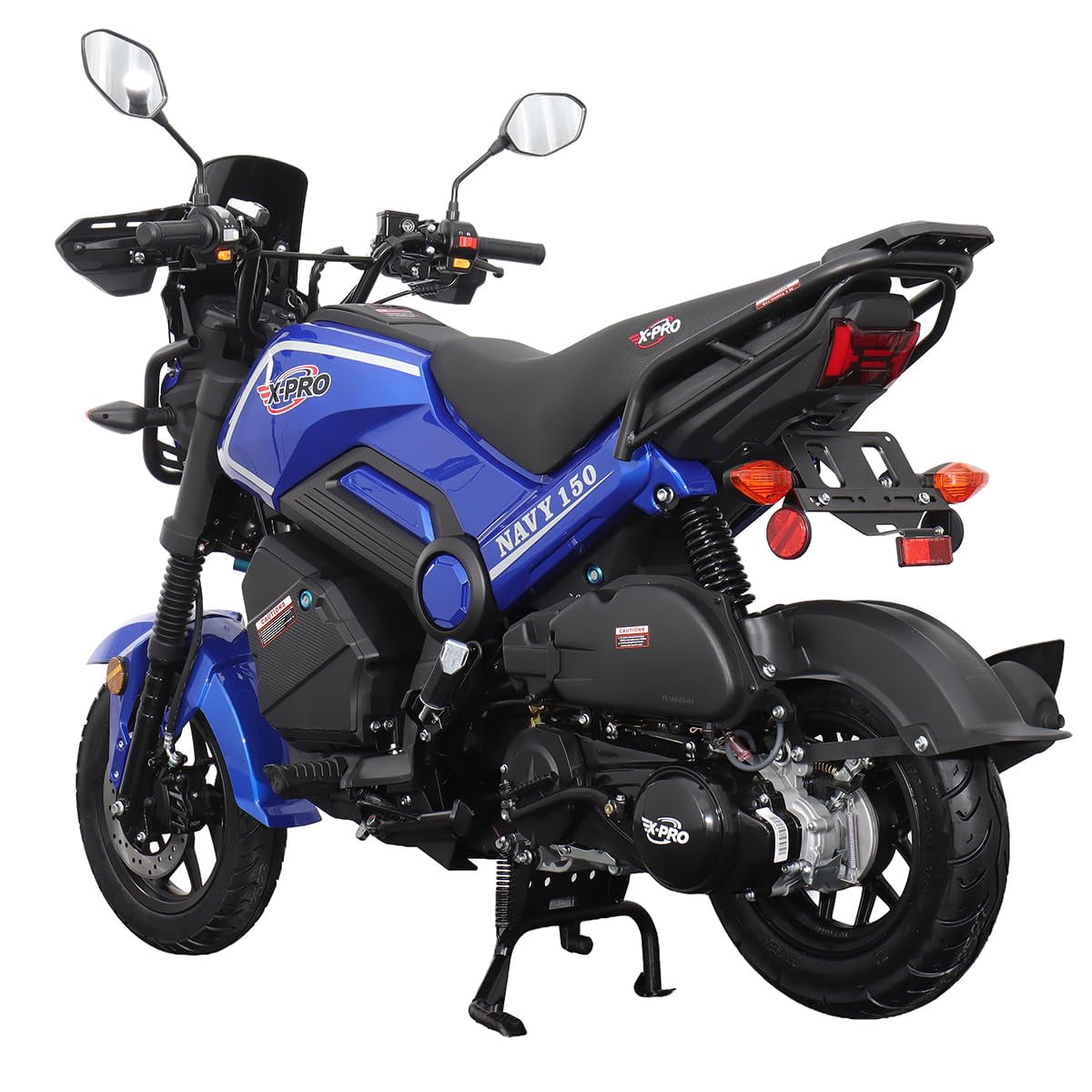 X‑Pro Navy 150cc Automatic Motorcycle – CVT Scooter with Electric & Kick Start, LED Lights, Aluminum Wheels, 149.6cc Air‑Cooled Engine