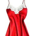 thumbnail image 4 of Sakmal Lace Pajama Dress for Women Chemises Sleepshirt Sleeveless Red Chemises for Women, 4 of 5