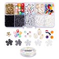 thumbnail image 4 of Kit de 10 cuentas de arcilla de colores con cuadrícula, cuentas con letras y cordón opaco para manualidades. C, 4 of 9