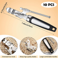thumbnail image 2 of 10 Pieces Can Opener Manual Soft Non Slip Grip Handle Heavy Duty HandHeld Safety, 2 of 7