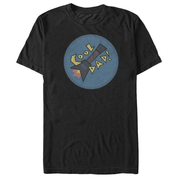 Men's Steven Universe Cool Dad Emblem  Graphic Tee Black 3X Large