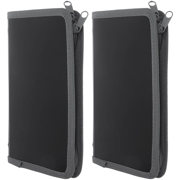 OFFIGAM 2Pcs Rectangular Office Document Organizer Plastic Accordion Folder