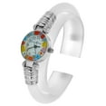 thumbnail image 3 of GlassOfVenice Murano Glass Millefiori Bangle Watch - Silver White Multicolor, 3 of 7
