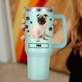 thumbnail image 3 of Pug Gift for Dog Owner,40oz Pug Tumbler with Handle Insulated Reusable Stainless Steel Travel Water Bottle (Color 2), 3 of 6