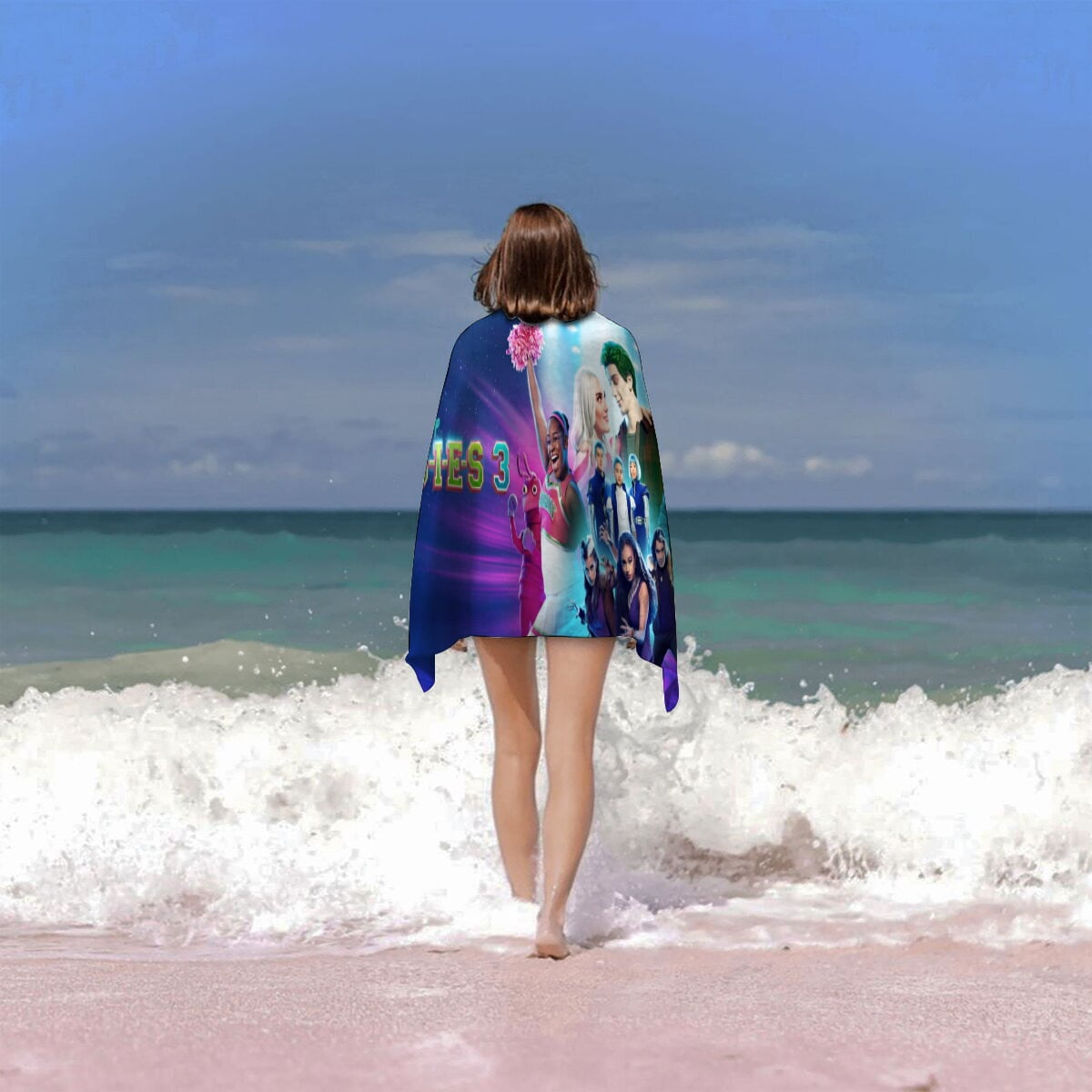 zombies Gifts Beach Towel for Women Girl Birthday Inspired Fan Bath Outdoor Music Lover