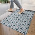 thumbnail image 4 of Light Blue Christmas Tree Pattern Door Rugs,Washable Non Slip Door Mats Indoor,Decorative Door Mats,Entry Mat Indoor for Entrance,Bedroom,Kitchen,Bathroom,17"x30", 4 of 6