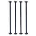 thumbnail image 5 of 4 Pack 30" Industrial Metal Pipe Table Legs Coffee Table DIY Furniture Leg Black, 5 of 10