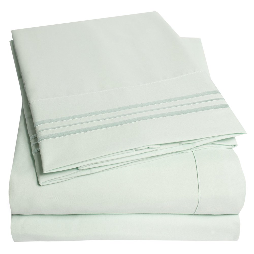 1500 Thread Count Pleated Egyptian Sheet Set by Sweet Home Collection