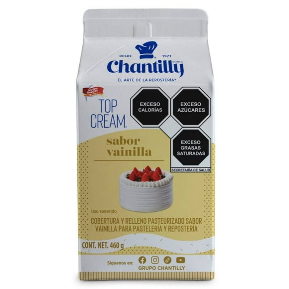 Chantilly Top Cream vainilla 460 g
