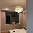 thumbnail image 3 of maytalsory Paper Lamp Shade Ceiling Pendant Light Cover White Flower Lampshade Decor M, 3 of 9