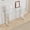 Silver, variant on YWEN Glass Console Table, Modern 47.2'' Entryway Table, Glass Top with Stainless Steel Base, Metal Hallway Narrow Sofa Table Suitable for Entrance, Living Room