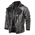 thumbnail image 2 of Chaqueta acolchada de algodón para exteriores para motocicleta, de piel cálida y acolchada, de talla grande, de estilo europeo y americano, para hombre, 2 of 6