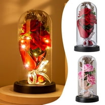 Sumllary Christmas Flowers Valentine's Day Rose Presents For Women Roses Stored On Domes Forever Roses Birthday Presents For Wives Wives Brides