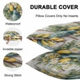 thumbnail image 4 of Waterproof Throw Pillow Covers Set of 2, 20x20 Inch Tropical Lemon Summer Decorative Pillowcases Outdoor Pillow Slip Cushion Covers Set for Couch Tent Rustic Botanical Wooden, 4 of 7