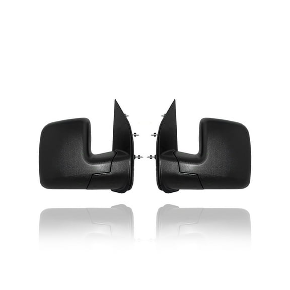 Door Mirror - Cooling Direct Fit/For 2C2Z17682AAC; 2C2Z17683AAB 02-06 Ford Econoline - Power, Pair, Both Left Hand Driver   Right Hand Passenger Set, Dual Mirror, Without Puddle Light