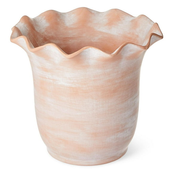 Grande jardinière FRAÎCHE collection printanière en terre cuite 10 po