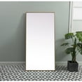 thumbnail image 3 of Elegant Decor Metal Frame Rectangle Full Length Mirror 30x60 Inch in Brass, 3 of 11