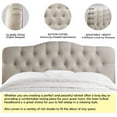 thumbnail image 6 of Shengchao Trade Adjustable Heigh Headboard with Linen Upholstery and Button Tufting for Bedroom,Queen,Natural Linen, 6 of 11