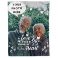 thumbnail image 1 of Personalized Grandma Grandpa Photo Blanket, 1 of 7