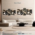 thumbnail image 4 of Elephant Stock Salon Tools Wall Art - Horizontal Multi Panel Canvas - Living Room Wall Decor - Fashion And Beauty Multi Panel - Black And Gold Decor - 66" x 33", 4 of 8