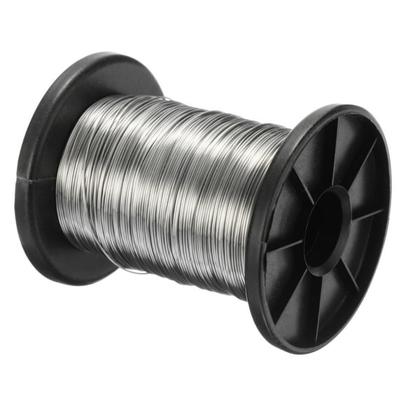 Unique Bargains 304 Stainless Steel Wire, 328 Ft 0.6mm 22 Gauge Jewelry Wire Soft Craft Wire Beading Wire, Silver