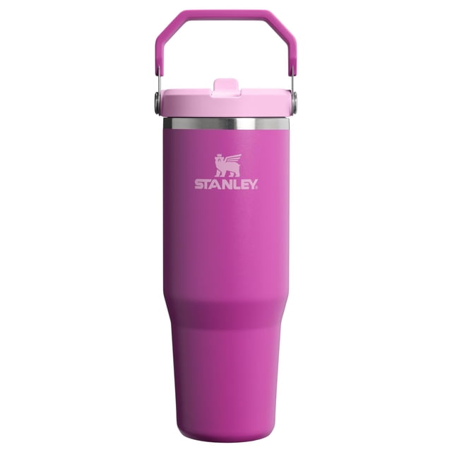 Vaso STANLEY IceFlow 2.0 con tapa abatible, 900 ml, color oscuro