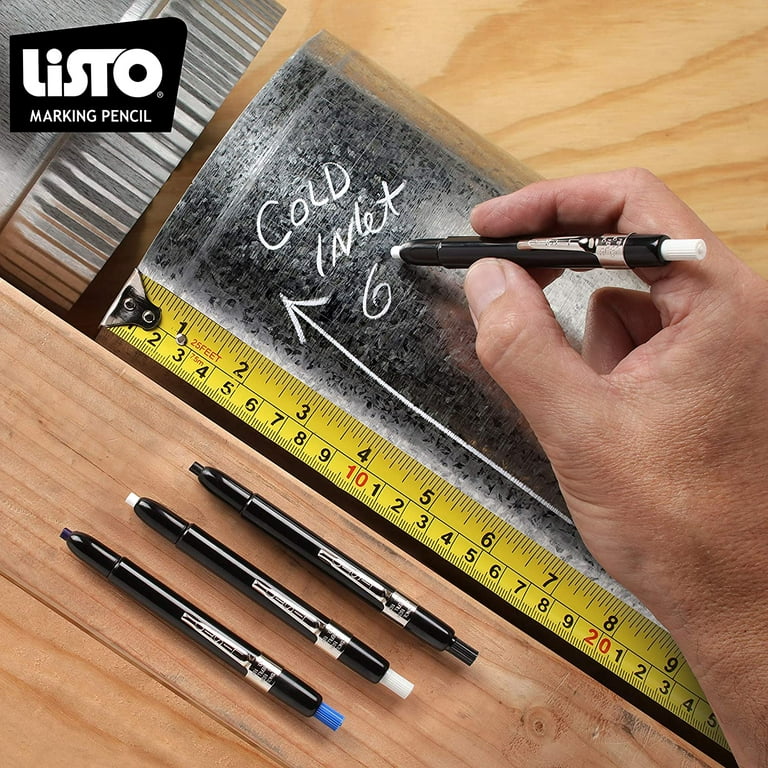 LISTO 1620B BLK Listo 1620 - Box of 12 - BLACK COLOR - China Markers/Grease  Pencils/China Marking/Pencils/Wax Pencils