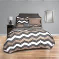 thumbnail image 2 of Beco Industries Ltd Taupe Chevron Bed in a Bag, 2 of 4