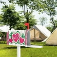 thumbnail image 5 of Sweet Summer Watermelon Mailbox Cover Magnetic Standard Size 21" x 19", Pink Love Heart Melon Decorative Post Letter Box Wrap Decor, Daisy Flower Farmhouse Rustic Garden Yard Outdoor Decoration, 5 of 6