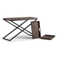 thumbnail image 3 of Simpli Home Damien SOLID AGED ELM WOOD and Metal 50 inch Wide Modern Industrial Console Table in Distressed Natural Elm, 3 of 7