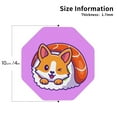 thumbnail image 3 of Balery 4 Pcs Corgi In Sushi Rollleather Coasters Set, Drink Table Cup Coasters For Living Room Kitchen Coffee Decor, 3 of 9