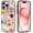Pretty Watercolor Flowers Pink, variant on Case for iPhone 14 Pro Max, Compatible with MagSafe, Modern Desert Cactus for Shockproof Protective, Slim Hard PC+TPU Cute Bumper Magnetic Clear Case for iPhone 14 Pro Max - Pink