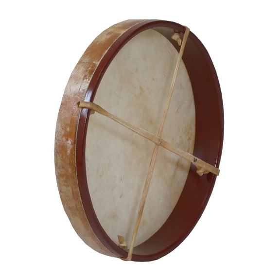 DOBANI Pretuned Goatskin Head Wood Frame Drum w/ Beater 14"x2"