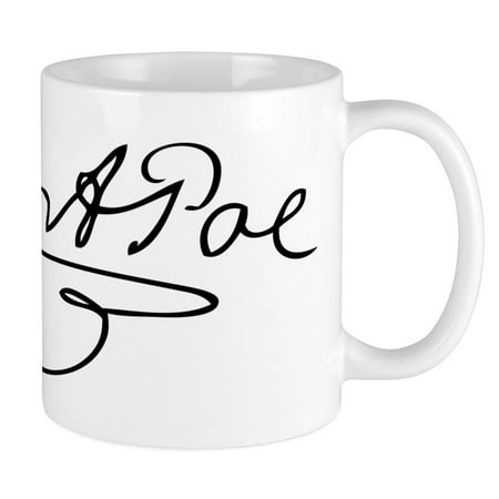 

CafePress - Edgar Allan Poe s Signature Mug - Ceramic Coffee Tea Novelty Mug Cup 11 oz