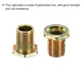 thumbnail image 4 of Hexagonales Tuercas, 14x15mm 1/8IP Hexagonal Tornillo Rosca Sujetador Montaje Accesorios para Hogar Talleres, Dorado Tono 25 Paquete Unique Bargains tuercas hexagonales, 4 of 4