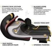 RDX Boxing Gloves for Men & Women | Pro Training Sparring Gloves, Maya Hide Leather Muay Thai | MMA Kickboxing, Unisex Punching Gloves with Thick Padding for Boxing 8 10 12 14 16 18 Oz