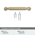 thumbnail image 3 of Amerock Cowrie 3-3/4 inch (96mm) Center-to-Center Golden Champagne Cabinet Pull, 3 of 5