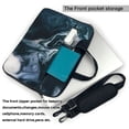 thumbnail image 3 of ZICANCN Laptop Case 13 inch, Blue Splash Splatter Swirl Work Shoulder Messenger Business Bag for Women and Men, 3 of 9