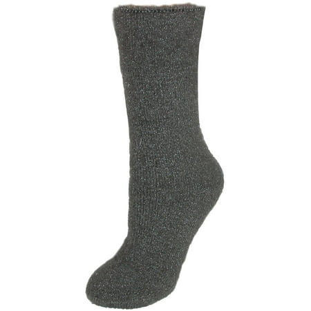 Women's Thermal Plush Socks With Sparkle