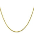thumbnail image 3 of 10k Solid Lobster Claw Closure Gold 2.25mm Sparkle Cut Quadruple Rope Chain Necklace 22 Inch Jewelry for Women, 3 of 8