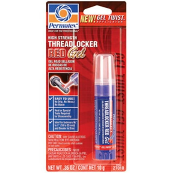 PERMTX-LOCKT 27010 High Strength Threadlocker Red Gel