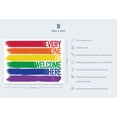 thumbnail image 2 of Haus and Hues LGBTQ Flag 12" x 16" Painting Art Prints, 2 of 7