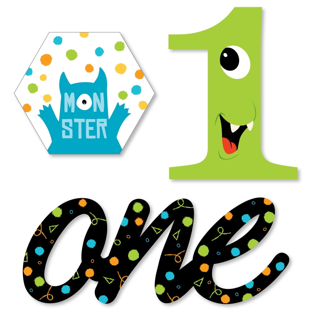 1st Birthday Monster Bash - DIY Shaped Little Monster First Birthday ...